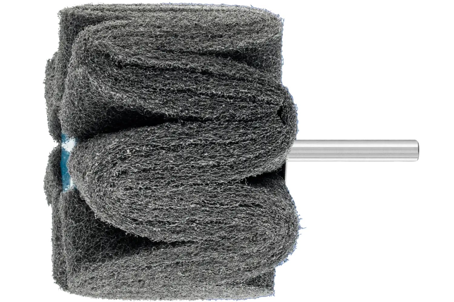 Picture of Pferd Polinox® Mounted Flap Wheel, 3" X 2, 180 Grit, Corrugated, 1/4" Shank, Silicon Carbide